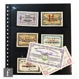 Five Guernsey German Occupation (1941-1942) banknotes, to include a States of Guernsey five