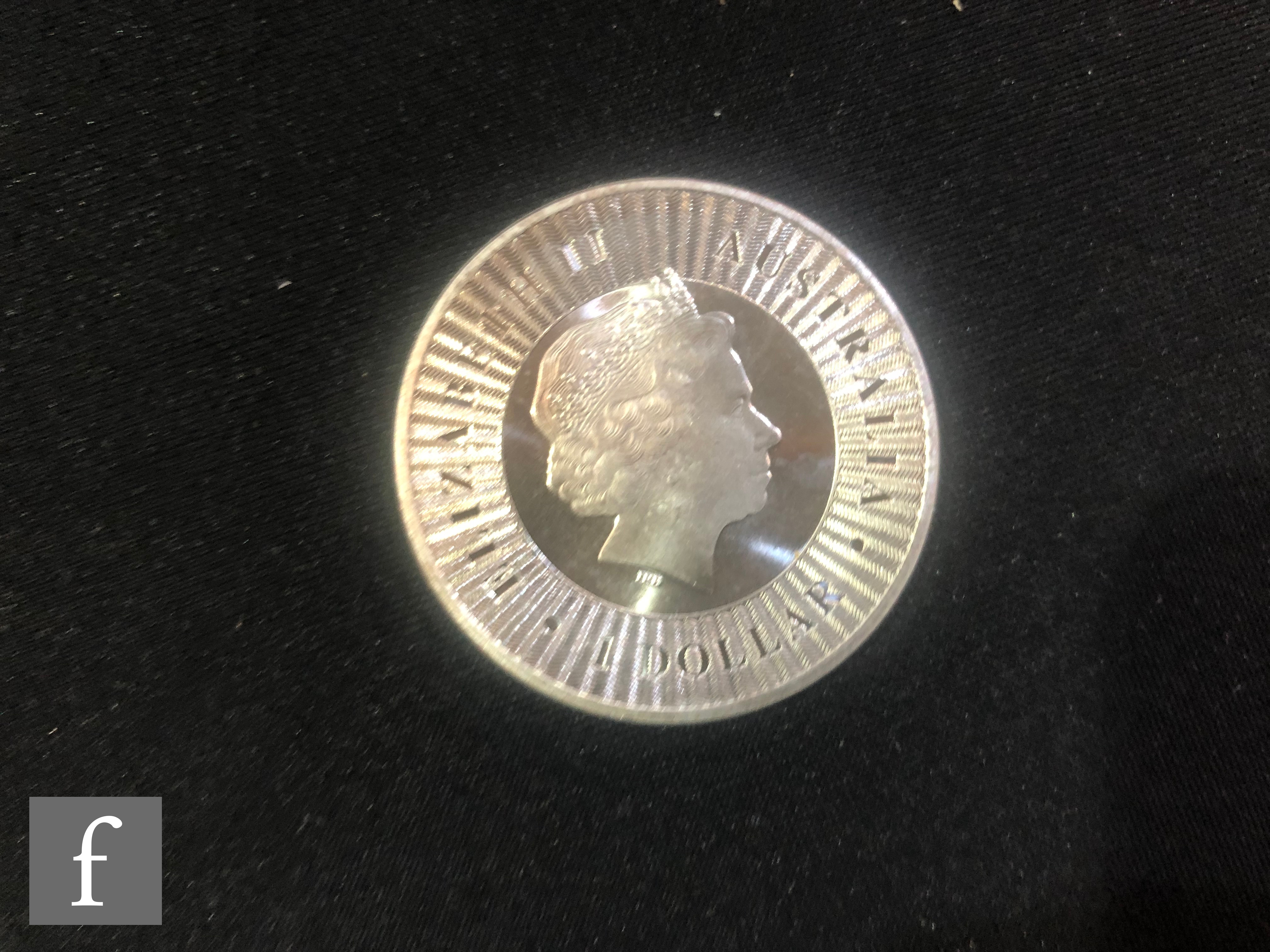 An Elizabeth II 2014 Britannia silver proof coin cased, Australia one dollar silver Platypus, - Image 4 of 13