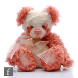 A Charlie Bears Isabelle Collection SJ 3979 Kylie panda bear, pink and white curly mohair, limited