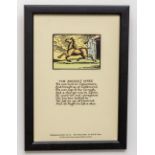 After Jack B. Yeats, RHA (1871 - 1957) The Cuala Press: "The Ancient Mare," hand coloured Print, No.