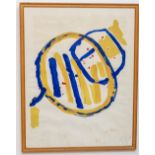 Pierre Tal-Coat, French (1905-1985) "Yellow and Blue," lithographic print, Limited Edition, No.