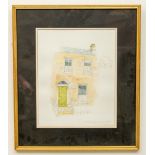 Phyl Dunne, 21st Century Irish "George Bernard Shaw's House, Synge Street," watercolour 38cms x