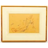 Elizabeth Cope, Irish, b. 1952 Watercolour, "Nude Study - left hand," approx. 28cms x 44cms (11" x