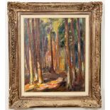 Roderic O'Conor (1860-1940)  "Soleil en Foret (Sunlight in the Forest)," O.O.C.,  61 x 51 cm (24"