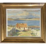 Charles Vincent Lamb, ARHA, HRUA (1893-1964) "Cottage Over Looking Lake, Carraroe, Connemara," (