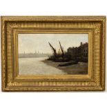 Walter Greaves, British (1846 - 1930) "Thames at Chelsea Reach," O.O.C., approx. 30cms x 50cms (