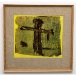 Anne Yeats, Irish (1919 - 2001) "The Scarecrow (Number 3) 1962," monotype in printing ink, signed