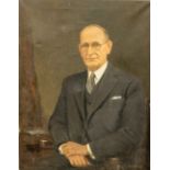 Frank McKelvey, RHA, RUA (1895-1974) "Portrait of a Man," O.O.C. 92 h x 71 w cms (36" x 28") An