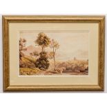 Colonel Charles V. Pratt (1789 - 1869) "View of the Sugarloaf," watercolour, approx. 24cms x