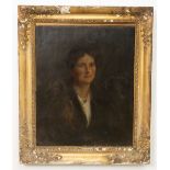 John Butler Yeats, RHA (1839-1922) "Portrait of a Woman ," O.O.C., 76 h x 61 w cms  (30" x 24")(1)