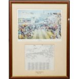 After Peter Curling, (b. 1955) "Istabraq (A True Champion)", a coloured print, signed Limited