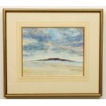 Thomas Ryan, P.P. R.H.A. (1929-2021) "Howth Head from North Bull Island", watercolour,  signed lower