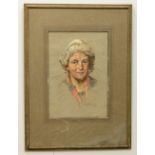 Sean O'Sullivan, R.H.A. (1906-1964) "Portrait of a Lady," Pastel, head and shoulders of Lady with