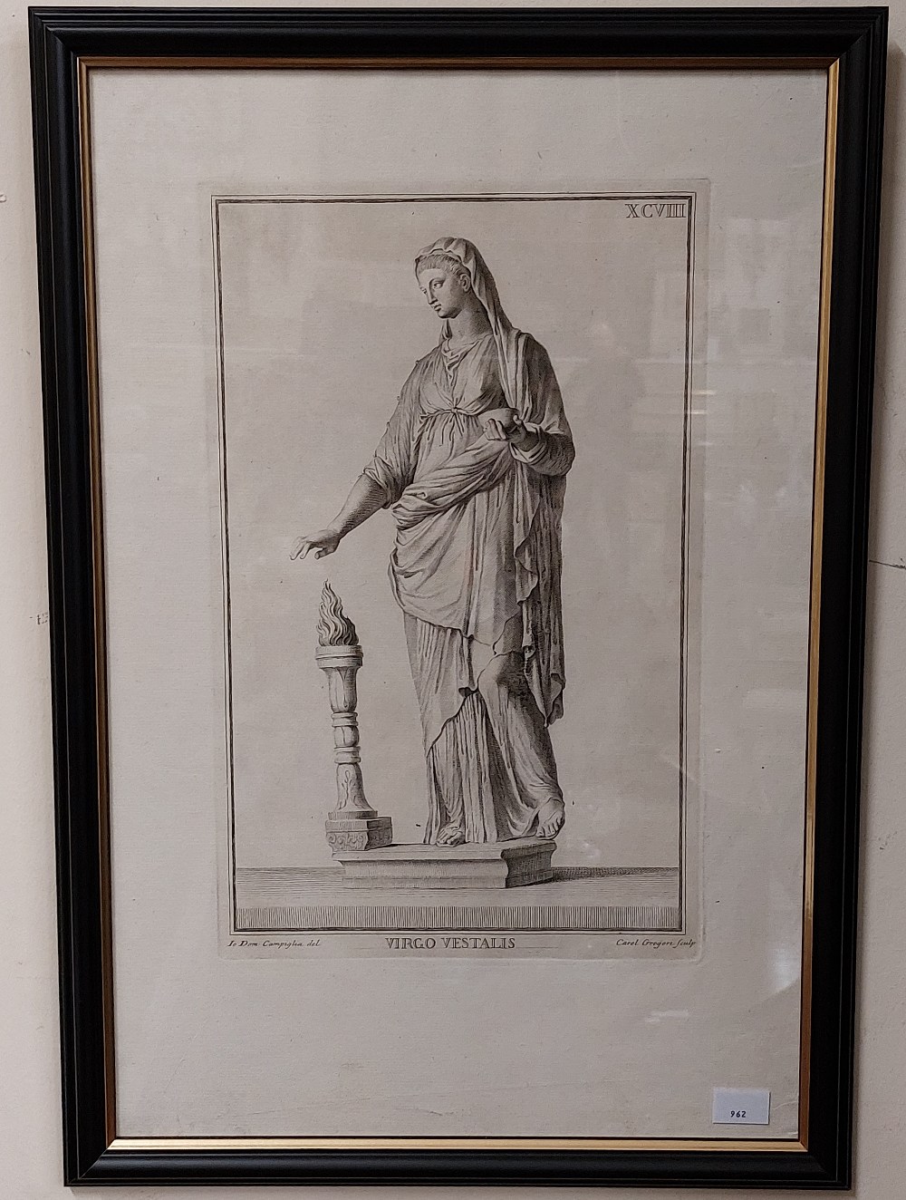 After Carlo Gregori (1719-1759) A very good early set of 6 black and white Engravings, "Raccolta - Image 8 of 8