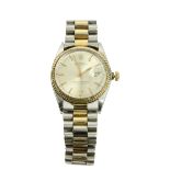 A Rolex Oyster Perpetual Datejust Official Certified Superlative Chronometer Gentleman's Wrist