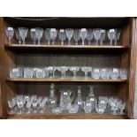 A collection of Waterford Crystal,  comprising of 8 red wine glasses, 8 white wine glasses, 7