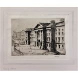Margaret M. Rudge, British Exh. (1913 - 1929) A set of 6 black and white ink Engravings of Dublin