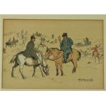 After Edith Oenone Somerville A set of 8 coloured Lithographs "The Saint Patrick's Day Hunt," all