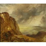 Henry O?Neill (1798-1880) "The Hill of Faughart, Co. Louth,"  O.O.C., c. 1871, Signed  and inscribed