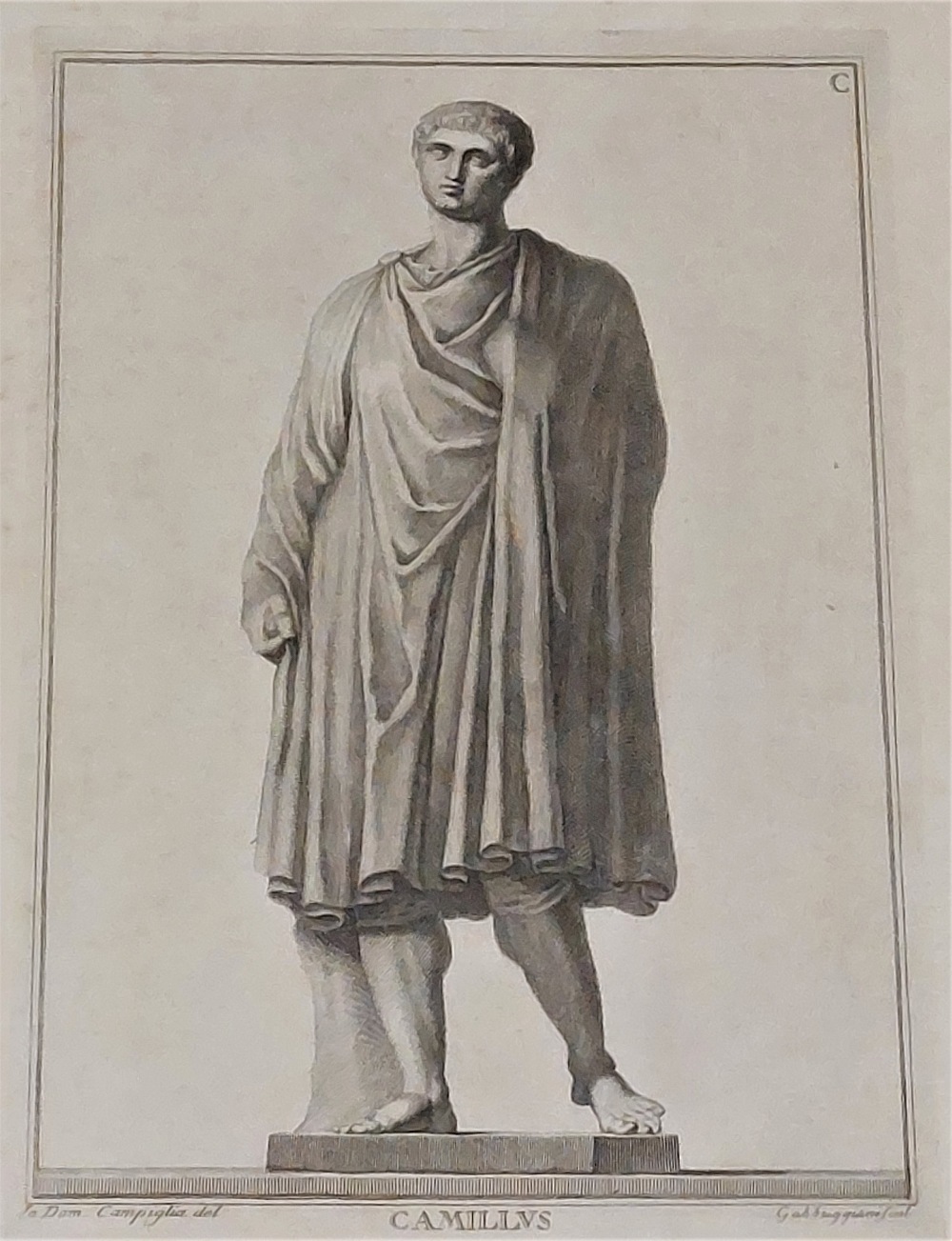 After Carlo Gregori (1719-1759) A very good early set of 6 black and white Engravings, "Raccolta - Image 4 of 8