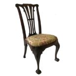 "The Ely House Dining Chair"A fine quality Georgian style mahogany framed Dining Chair, with loose