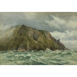 Fred R. Fitzgerald (1869-1944) 'The North Cape,' watercolour, signed 15' x 21 1/2' (38cms x