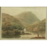 A good set of 4 - 19th Century coloured Engravings, depicting various landscapes and castles, each 7