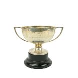 A Birmingham silver two handled Trophy Cup, 1925, 9 3/4" (25cms) 429grs. (1)