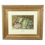 Vincent Clare, British (1855-1925) "Floral Bouquet," watercolour, approx. 19cms x 29cms (7 1/2" x