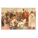 After Ilya Repin, Russian School "Reply of the Zaporozhian Cossacks," O.O.B.,, approx. 102cms x