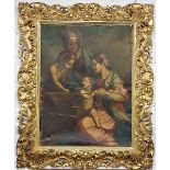 After Andrae Del Sarto, Italian (1486-1530) "Madonna & Child with St. Elizabeth & John the Baptist,"