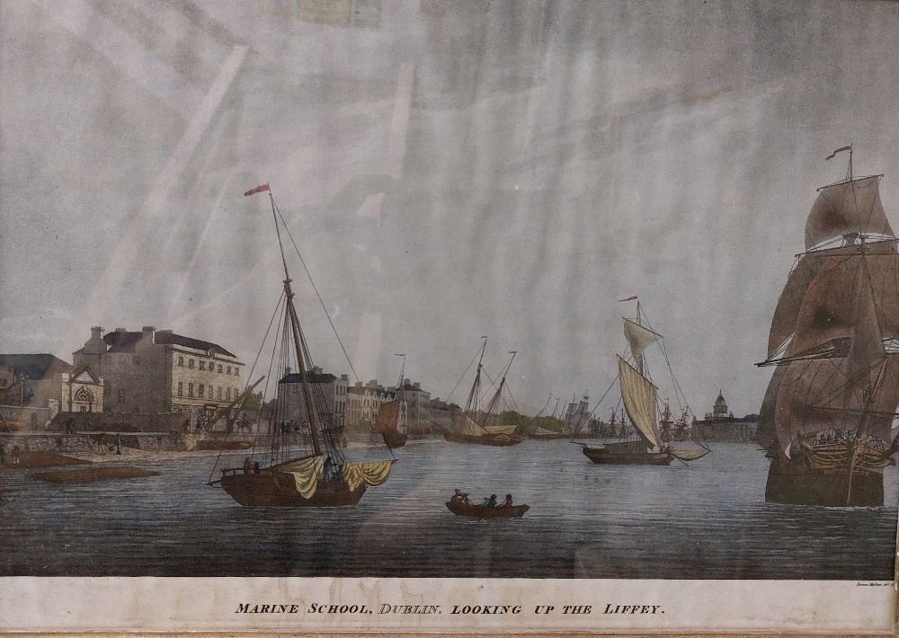 After James Malton A set of 6 coloured Prints from Maltons Picturesque Views of Dublin, later - Image 4 of 6