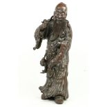 A fine Chinese carved rootwood Figure, of an Immortal 22" (56cms). (1)