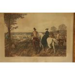 After John Frederick Herring Snr. (1795-1865) A set of 4 Fox Hunting Engravings, 19th Century, 48cms