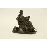 After Henry Lepind, French (Fl. 1880's) A late 19th Century French bronzed metal Figure modelled