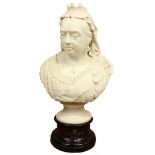 After R.J. Morris, S.C. A large Parian Commemorative Bust, of Queen Victoria celebrating her Jubilee