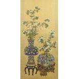 An important and impressive suite of 6 early 19th Century colourful Chinese hand painted Drawings on