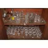 A set of 12 Waterford crystal Wine Glasses, 12 Waterford crystal Grapefruit Glasses, 14 Waterford