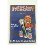 A rare Vintage enamel Sign, 'Ever Ready Trade Mark, insist on the Best, Flashlights and