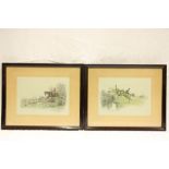 After John Saunderson Wells A pair of coloured Hunting Prints, one inscribed "Getting Away," and the