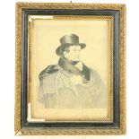 19th Century Irish School "Portrait of Daniel O'Connell," pencil on paper, 19cms x 14cms (7 1/2" x 5