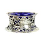 An attractive Irish Edwardian period silver Dish Ring, Dublin (Gold & Silver Co.) c. 1910, decorated