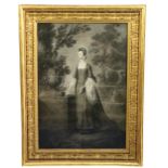 Robert Healy, Irish (1743-1771)  “Portrait of Mrs. Florinda Gardiner (née Norman) standing by an