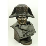 After Renzo Colombo - French (1856-1885) A large bronze Bust of Napoleon, head and shoulders, in
