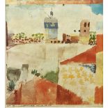 After Paul Klee, Swiss-German (1879-1940) "Hammanet mit de Moschee," cold. print, published ADAGP