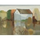 Leo Toye, Irish (b. 1940) "River Landscape with Mill," O.O.C., approx. 34cms x 44cms (13" x 17"),