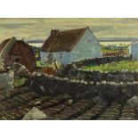 Maurice MacGonigal, PRHA, (1900-1979) "The Cottage Farm," O.O.B., depicting West of Ireland Farm