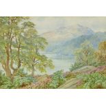 Beatrice Emma Parsons, British (1870-1955) "Loch Earn from St. Fillans, Perthshire," watercolour,