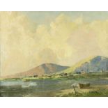 William Jackson, RUA (1843-1942) "Mulroy Bay, Co. Donegal," O.O.C., extensive coastal view, with