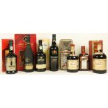 Port & Cognac etc:  A 20 year old Tawny Offaly Port in presentation box, a bottle of Taylors